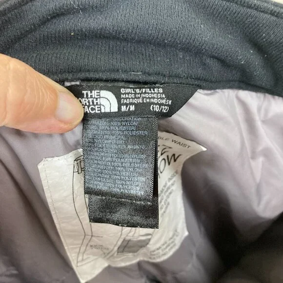 The North Face Snow Pants Boys Girls 10 / 12 Black Dryvent Ski Snowboard Logo - Picture 7 of 7